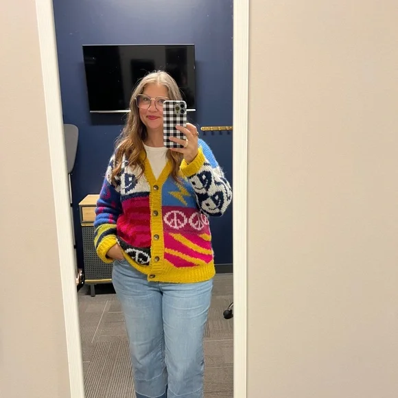 MOTHER Multicolor Graphic Cardigan - Picture 7 of 7